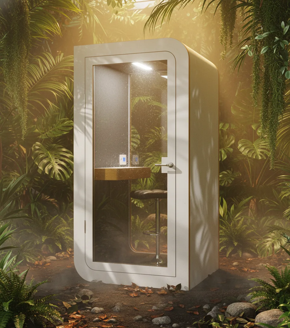 Cabine de réunion quatre personnes en open space